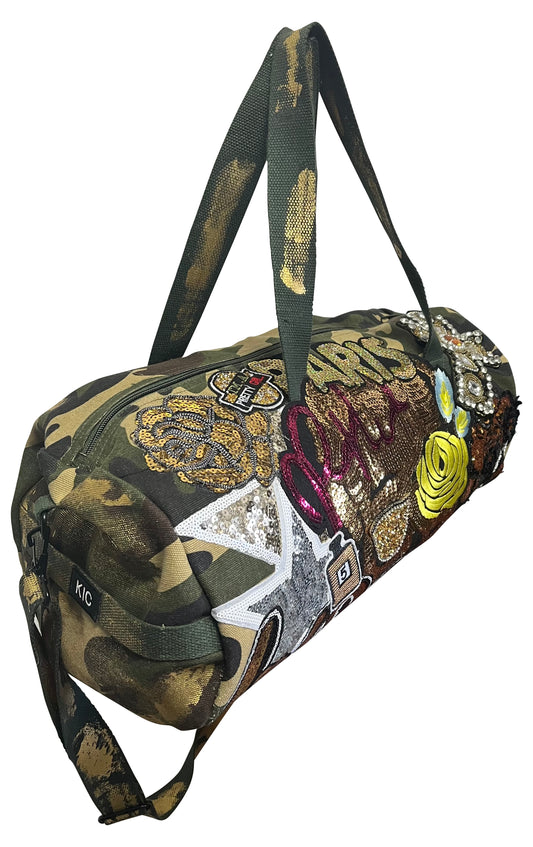 Patched Out Camo Duffle - 19"