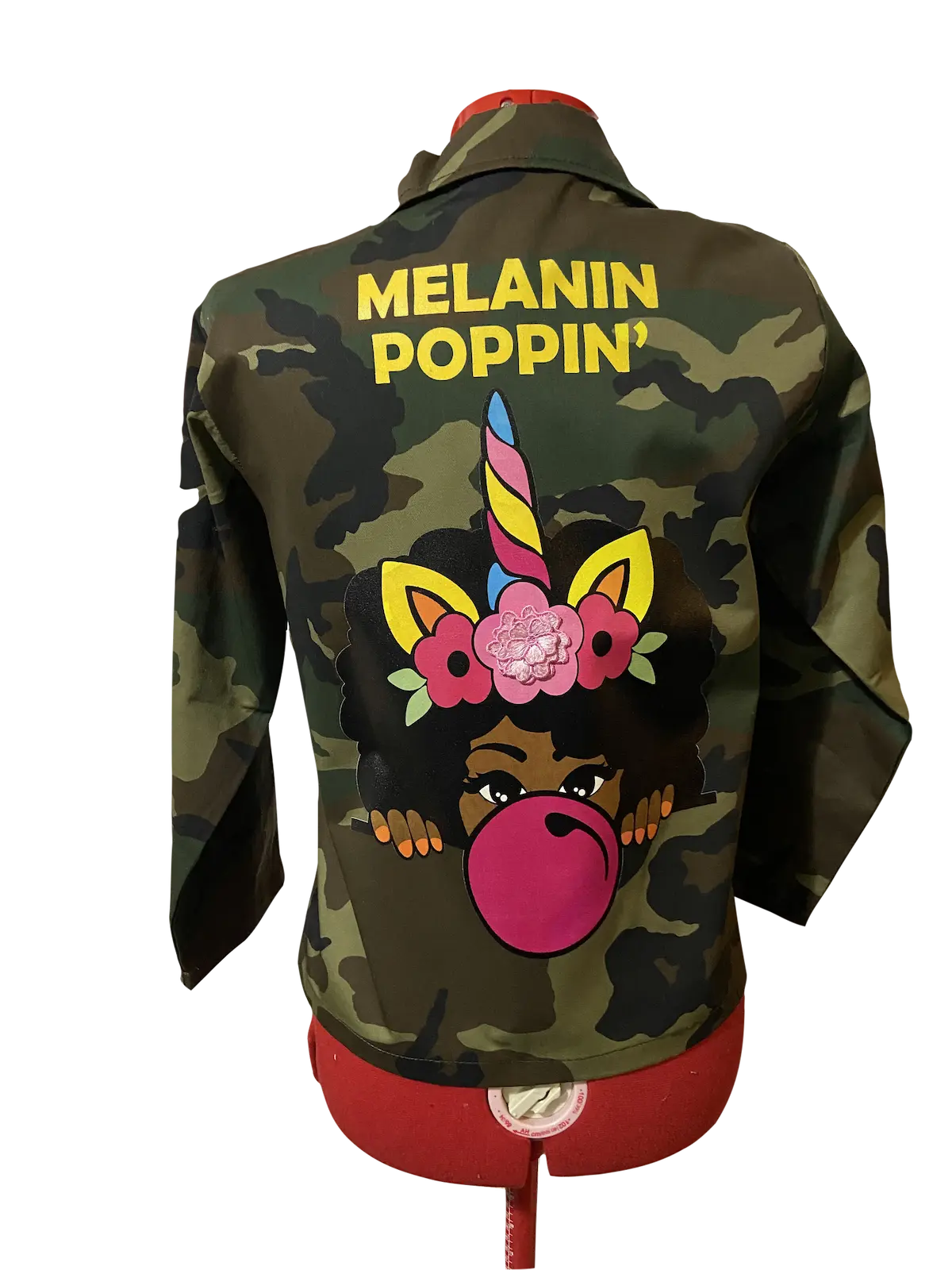 Melanin Poppin Kids Camo Jacket | KIC NYC